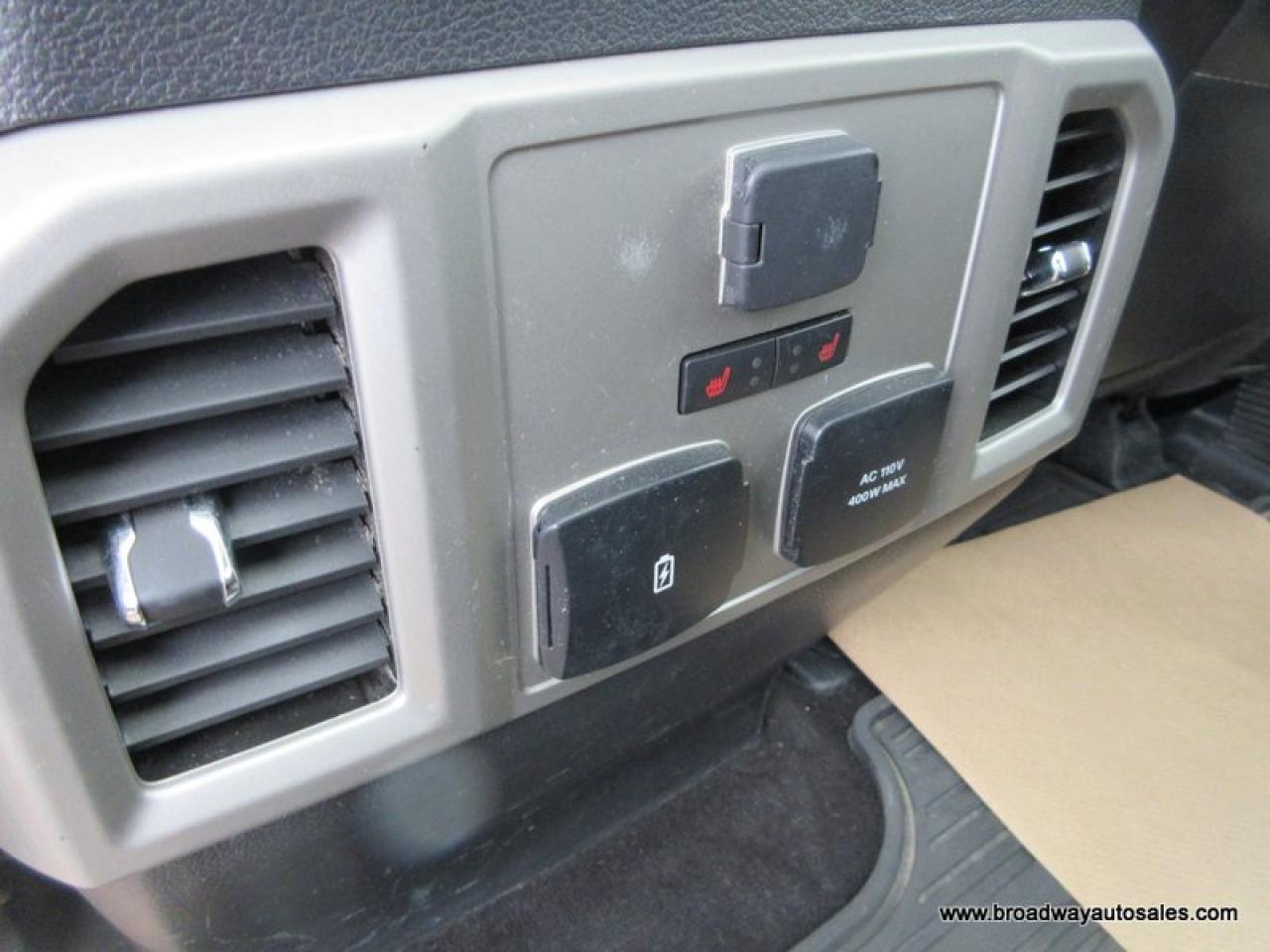 2019 Ford F-150 GREAT VALUE LARIAT-MODEL 5 PASSENGER 3.5L - ECO-BOOST.. 4X4.. CREW-CAB.. SHORTY.. NAVIGATION.. SUNROOF.. LEATHER.. HEATED/AC SEATS.. BACK-UP CAMERA.. Photo