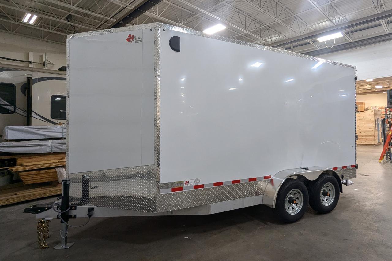 2024 Canadian Trailer Company 7x14 V Nose Cargo Trailer Aluminum Tandem Axle