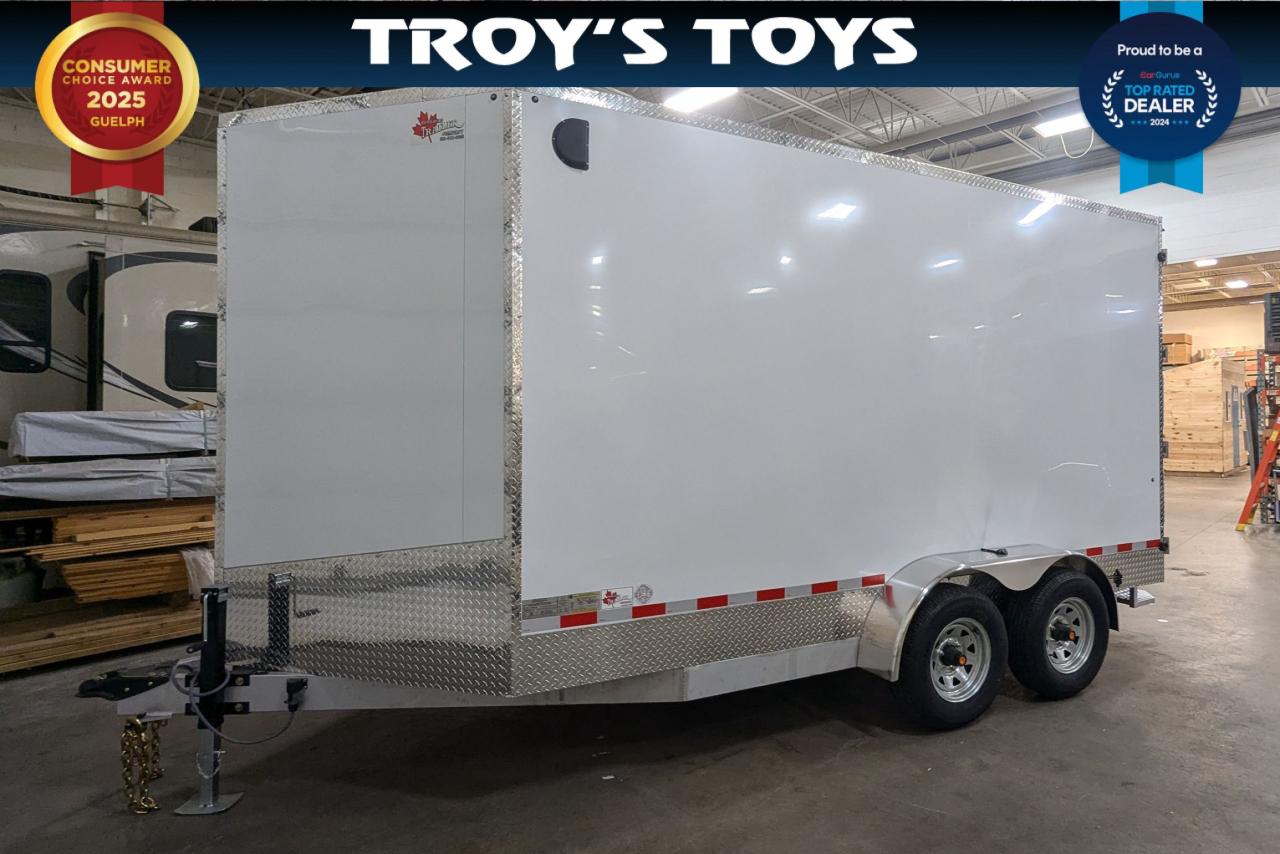 2024 Canadian Trailer Company 7x14 V Nose Cargo Trailer Aluminum Tandem Axle