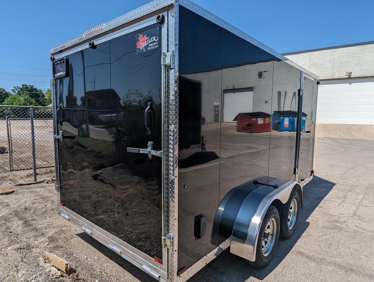 2024 Canadian Trailer Company 7x14 V Nose Cargo Trailer Aluminum Tandem Axle