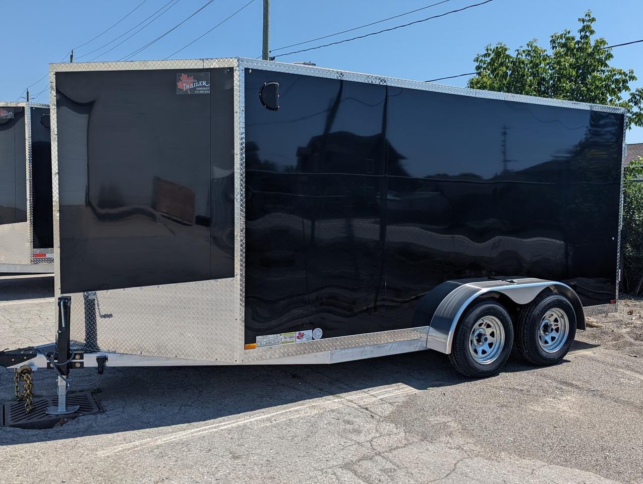 2024 Canadian Trailer Company 7x14 V Nose Cargo Trailer Aluminum Tandem Axle