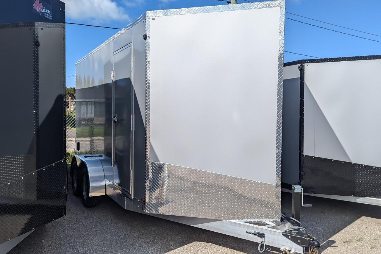 New 2024 Canadian Trailer Company 7x14 V Nose Cargo Trailer Aluminum Tandem Axle for sale in Guelph, ON