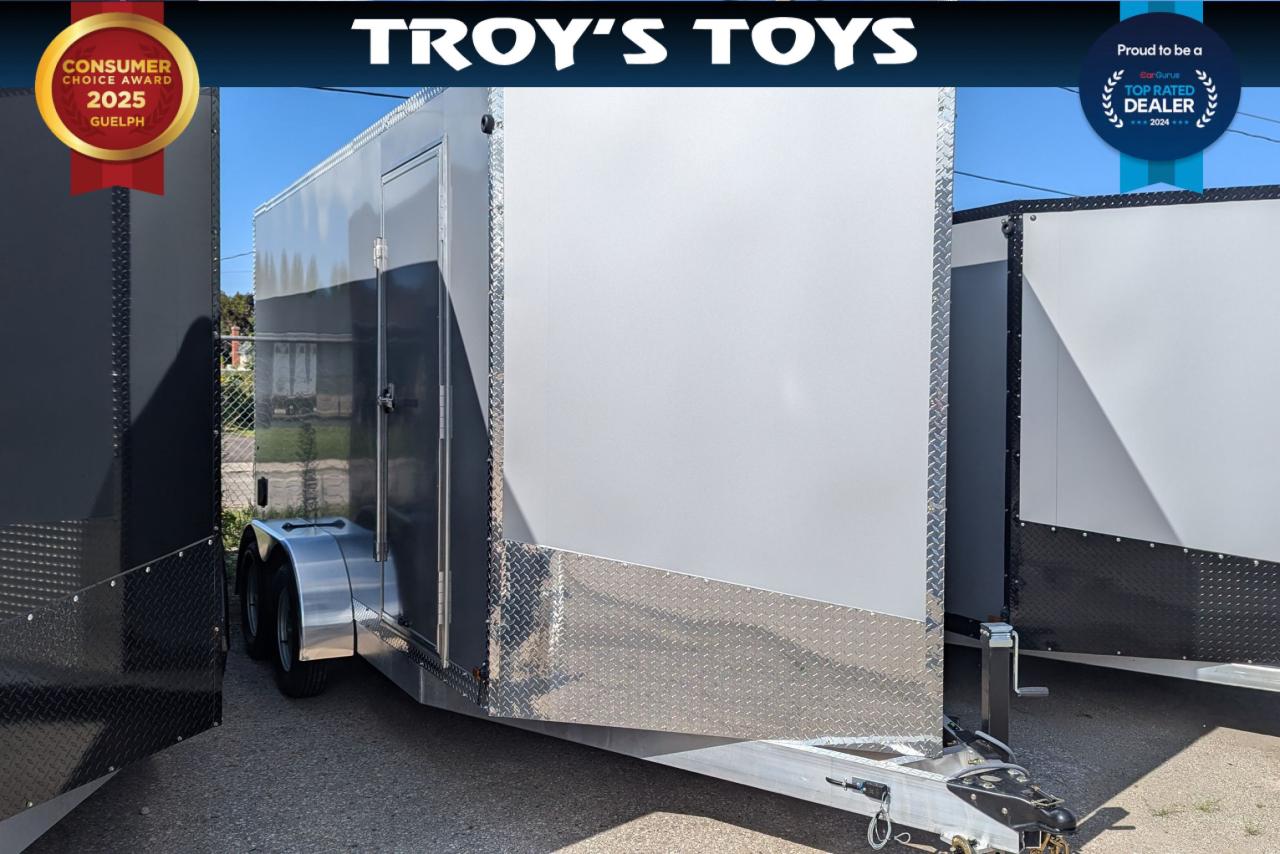 2024 Canadian Trailer Company 7x14 V Nose Cargo Trailer Aluminum Tandem Axle