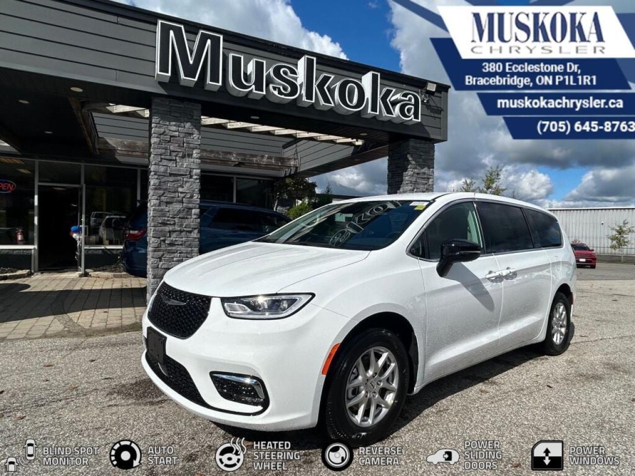 This CHRYSLER PACIFICA TOURING-L, with a 3.6L Pentastar V-6 engine engine, features a 9-speed automatic transmission, and generates 8.4 highway/12.4 city L/100km. Find this vehicle with only 14 kilometers!  CHRYSLER PACIFICA TOURING-L Options: This CHRYSLER PACIFICA TOURING-L offers a multitude of options. Technology options include: 10.1 Touchscreen Display, Disassociated Touchscreen Display, 2 LCD Monitors In The Front, GPS Antenna Input, Integrated Centre Stack Radio.  Safety options include Rain Detecting Variable Intermittent Wipers, Airbag Occupancy Sensor, Curtain 1st, 2nd And 3rd Row Airbags, Driver And Passenger Knee Airbag, Dual Stage Driver And Passenger Front Airbags.  Visit Us: Find this CHRYSLER PACIFICA TOURING-L at Muskoka Chrysler today. We are conveniently located at 380 Ecclestone Dr Bracebridge ON P1L1R1. Muskoka Chrysler has been serving our local community for over 40 years. We take pride in giving back to the community while providing the best customer service. We appreciate each and opportunity we have to serve you, not as a customer but as a friend