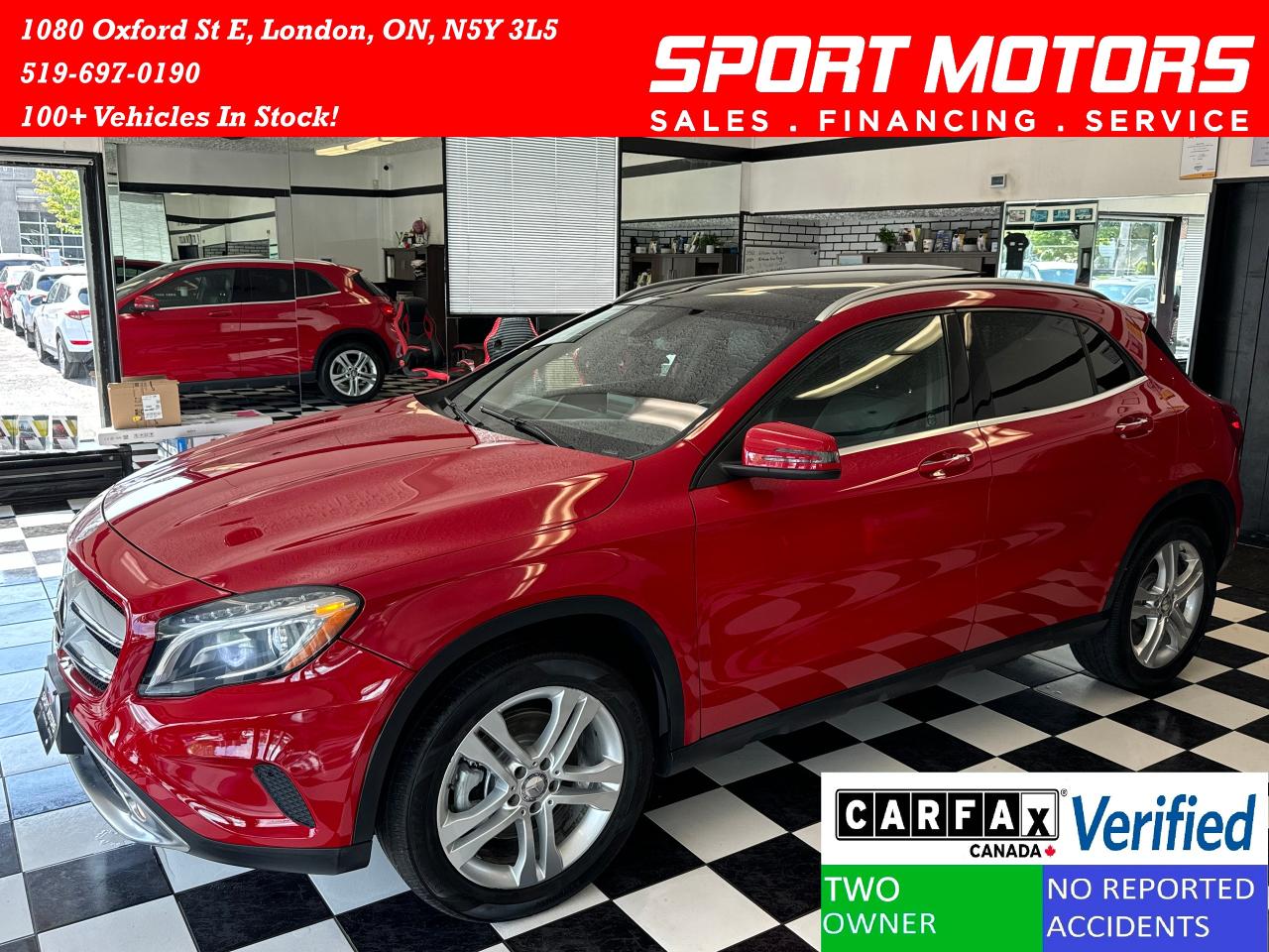 2017 Mercedes-Benz GLA GLA250+Camera+GPS+Roof+Blind Spot+CLEAN CARFAX
