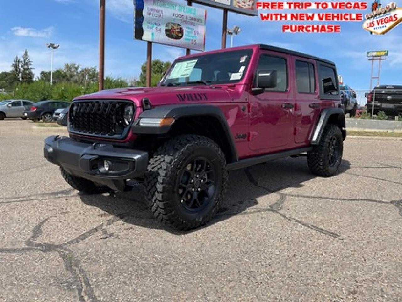 New 2024 Jeep Wrangler Willys 4 Door 4x4 for sale in Medicine Hat, AB