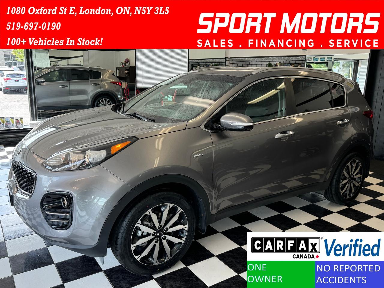 2018 Kia Sportage EX Tech AWD+New Tires+Brakes+ApplePlay+CleanCarfax