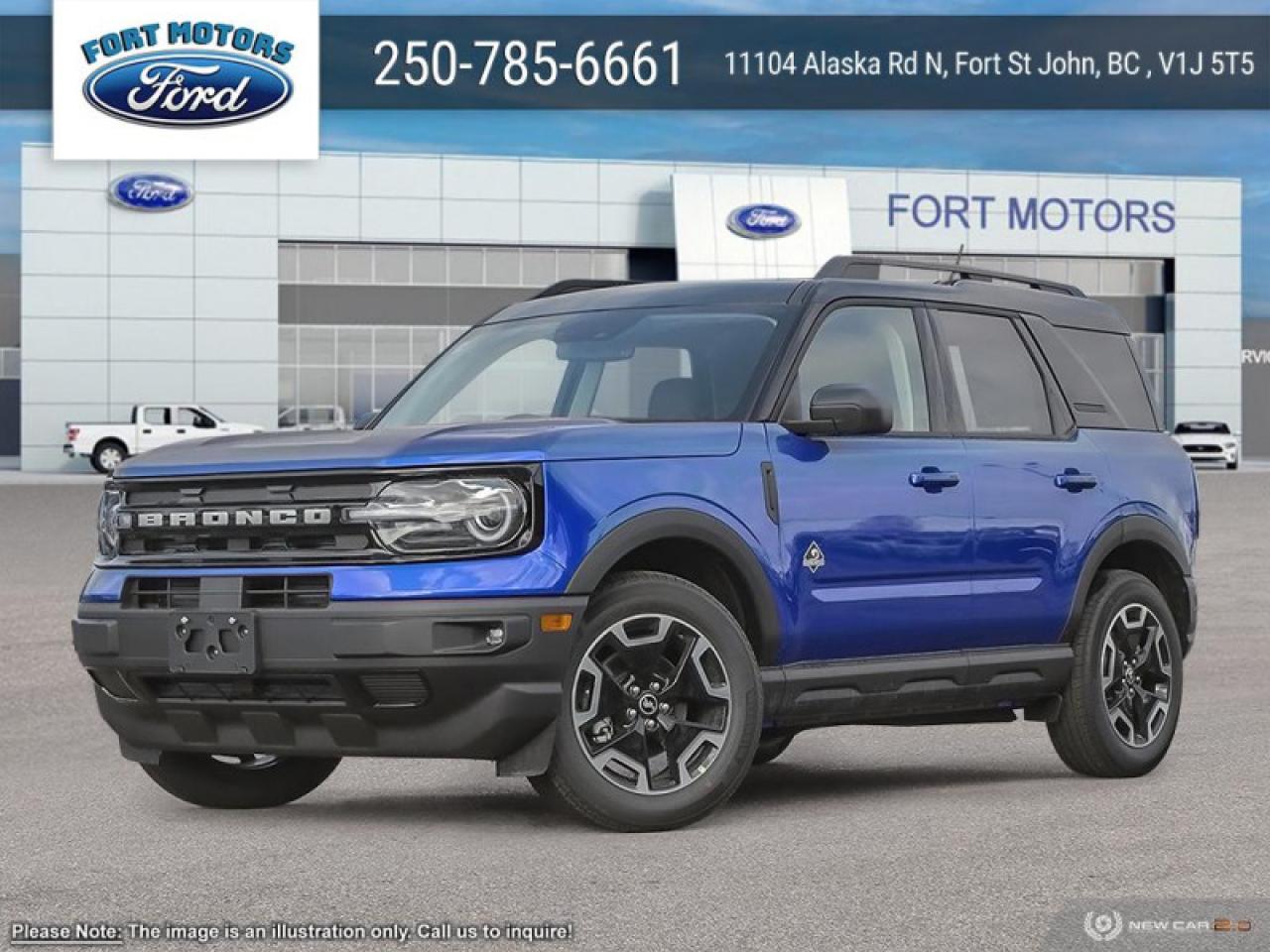 New 2024 Ford Bronco Sport Outer Banks  - Sunroof for sale in Fort St John, BC