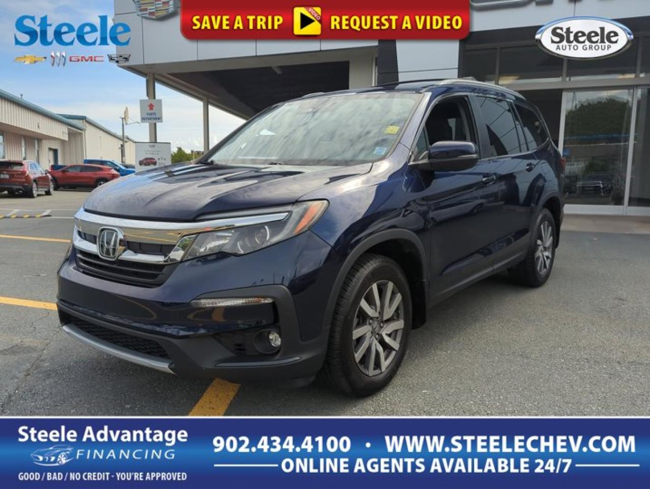 Used 2021 Honda Pilot EX-L Navi Leather Sunroof 7 Seater *GM Certified* for sale in Dartmouth, NS