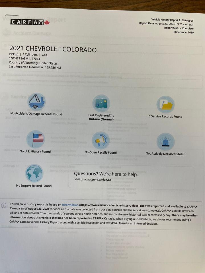 2021 Chevrolet Colorado 2WD Ext Cab 128" Work Truck  TOOL BOX NO ACCIDENT - Photo #36