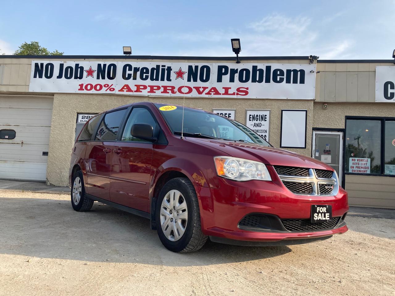 <p><strong>For Sale: 2014 Dodge Grand Caravan SE</strong></p><p>Looking for a reliable and spacious family vehicle? Check out this 2014 Dodge Grand Caravan SE! This minivan combines versatility, comfort, and practicality, making it perfect for families on the go.</p><p><strong>Key Features:</strong></p><ul><li><strong>Engine:</strong> 3.6L V6 engine providing smooth power and efficiency</li><li><strong>Transmission:</strong> 6-speed automatic transmission</li><li><strong>Interior:</strong> Roomy cabin with seating for up to 7 passengers; features Stow ‘n Go seating for flexible cargo and passenger arrangements</li><li><strong>Comfort:</strong> Air conditioning, power windows, and keyless entry</li><li><strong>Technology:</strong> Touch Screen, AM/FM radio, Bluetooth connectivity, and cruise control</li><li><strong>Safety:</strong> Equipped with multiple airbags, anti-lock brakes, stability control and Backup camera</li><li><strong>Condition:</strong> Well-maintained, clean interior, and exterior; regular service history available</li></ul><p>This Grand Caravan SE is perfect for family road trips, daily commutes, or just hauling gear. Dont miss out on this opportunity to own a versatile and dependable minivan.</p><p>Contact us now @ </p><p><span style=text-decoration: underline;><strong>Office # (204) 255-1297 </strong></span></p><p>Toll Free # 1-866-439-2295 </p><p>Direct Sales # (204) 881-5932 </p><p>Email: sales@winnipegcarguy.ca </p><p><strong>Address:</strong> <span style=text-decoration: underline;><em>2850 Dugald Road.</em></span></p><p><strong>   Hours:</strong> <em>10AM -6PM Monday to Friday</em></p><p><em>               10-5 on Saturdays!</em></p>