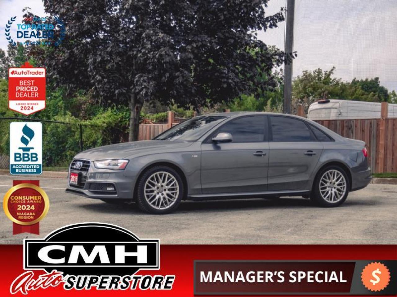 Used 2016 Audi A4 2.0 Komfort Plus S-Line  **S LINE - MINT** for sale in St. Catharines, ON