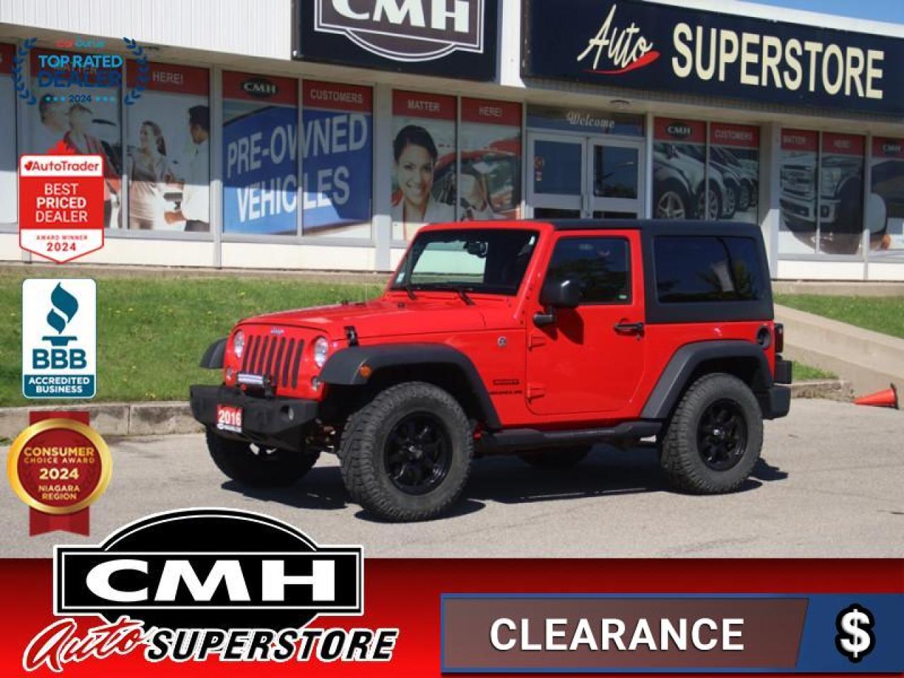 Used 2016 Jeep Wrangler Sport  **AFTERMARKET WHEELS** for sale in St. Catharines, ON