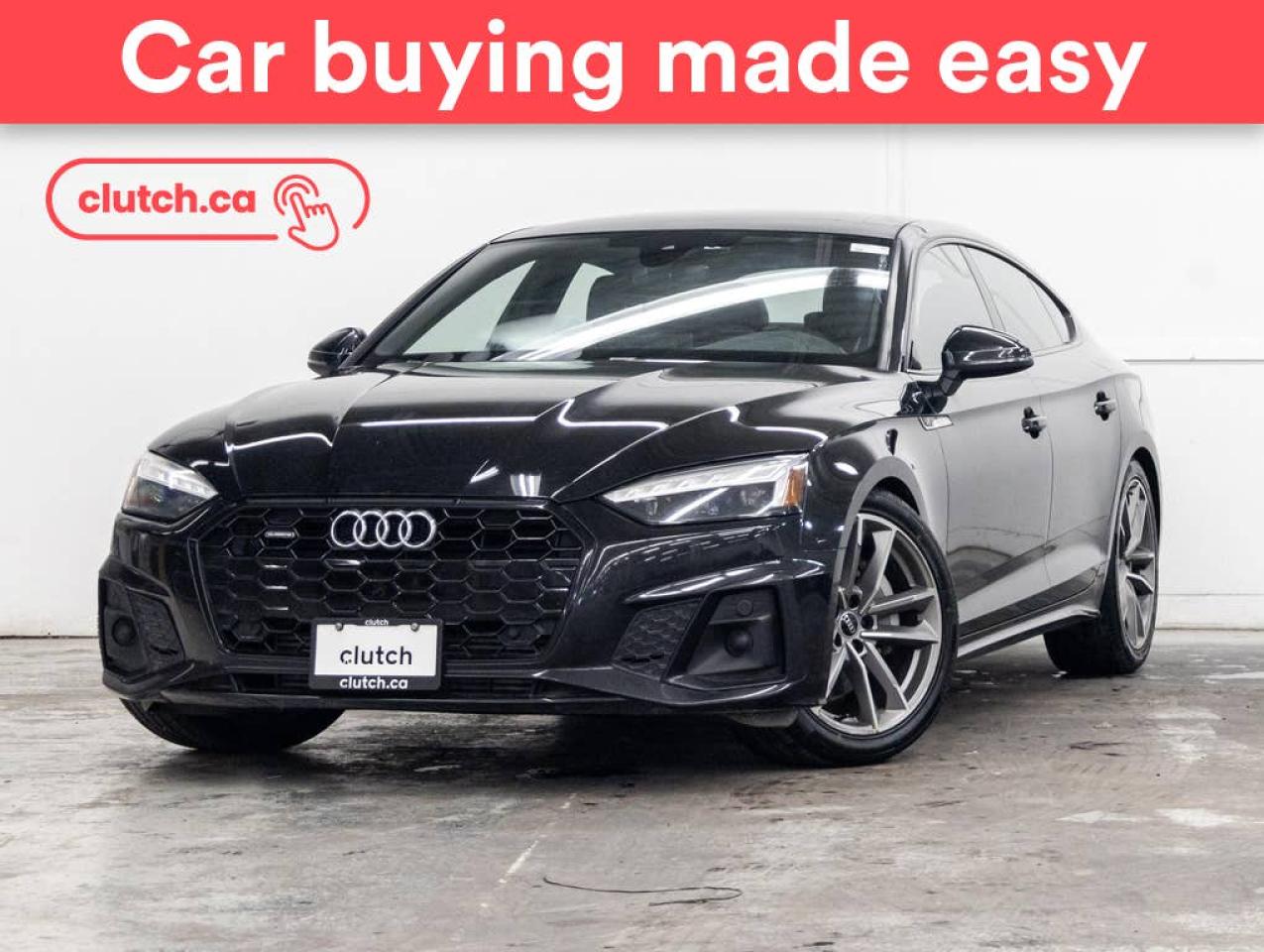 Used 2021 Audi A5 Sportback Pregressiv AWD w/ Apple CarPlay & Android Auto, Power Sunroof, Nav for sale in Toronto, ON