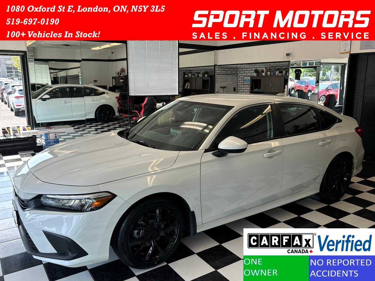 Used 2022 Honda Civic LX+Adaptive Cruise+New Tires+Alloys+CLEAN CARFAX for sale in London, ON