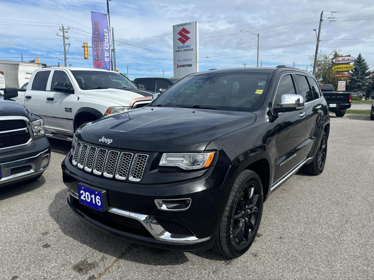 Used 2016 Jeep Grand Cherokee Summit 4x4 ~HEMI ~Nav ~Cam ~Leather ~Pano Moonroof for sale in Barrie, ON