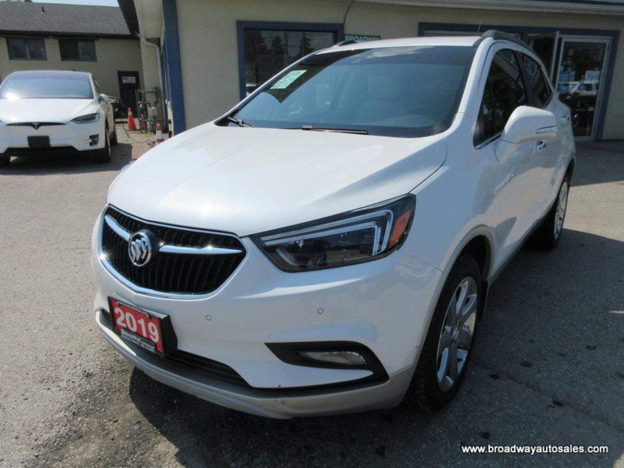 Used 2019 Buick Encore ALL-WHEEL DRIVE ESSENCE-PACKAGE 5 PASSENGER 1.4L - TURBO.. NAVIGATION.. POWER SUNROOF.. LEATHER.. HEATED SEATS & WHEEL.. BACK-UP CAMERA.. for sale in Bradford, ON