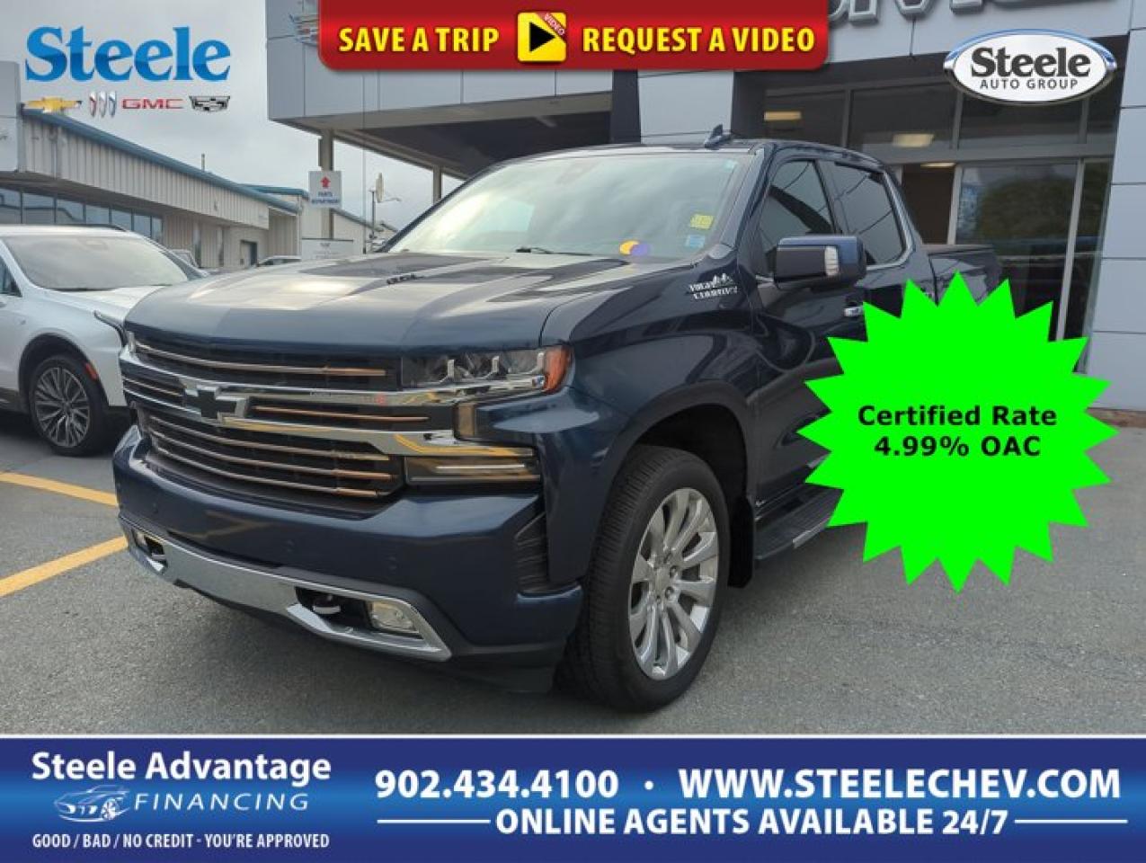 Used 2020 Chevrolet Silverado 1500 High Country Leather 6.2L *GM Certified* 4.99% Financing OAC for sale in Dartmouth, NS