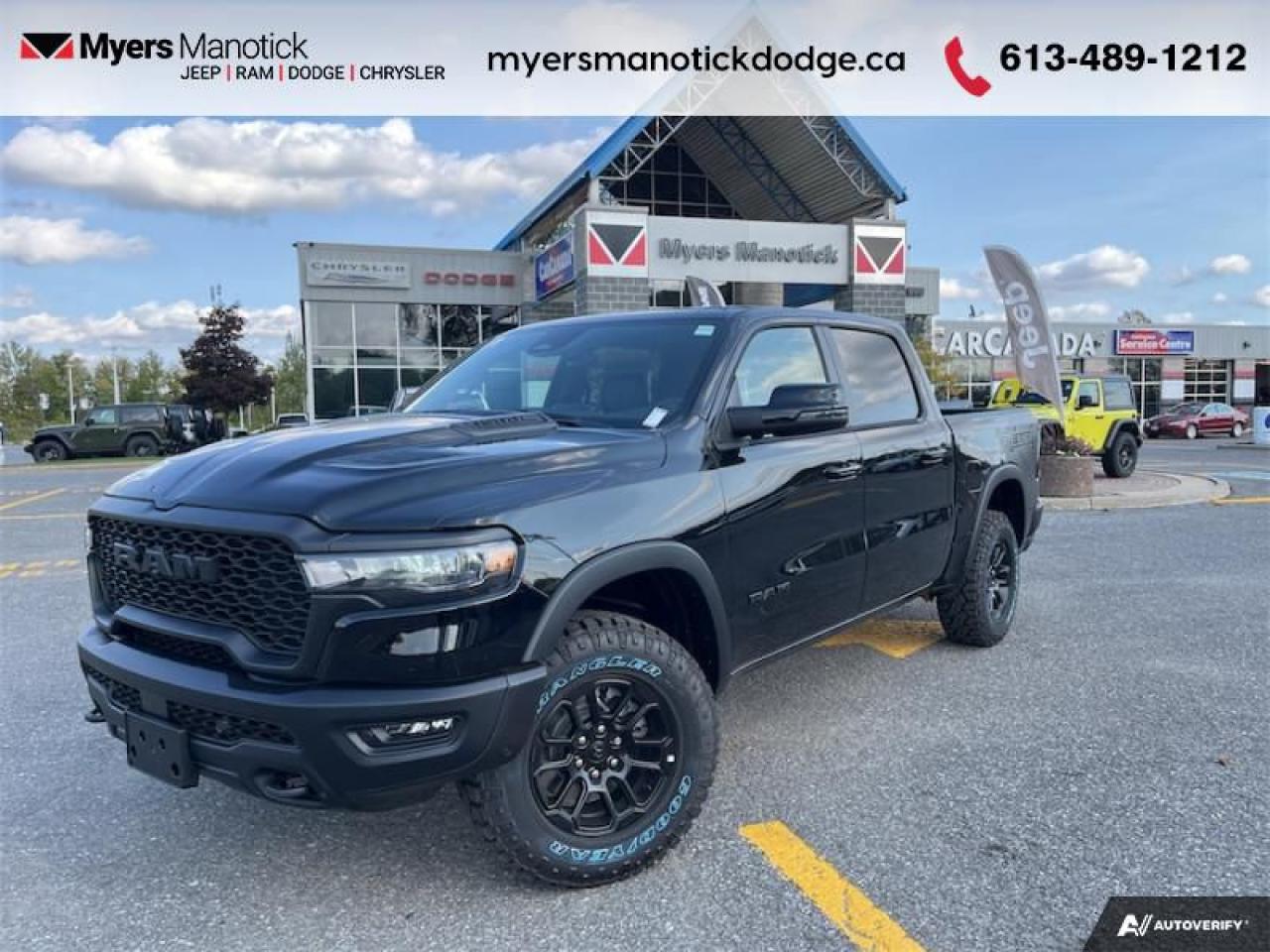 New 2025 RAM 1500 Rebel  - Leather Seats - Sunroof - $262.12 /Wk for sale in Ottawa, ON