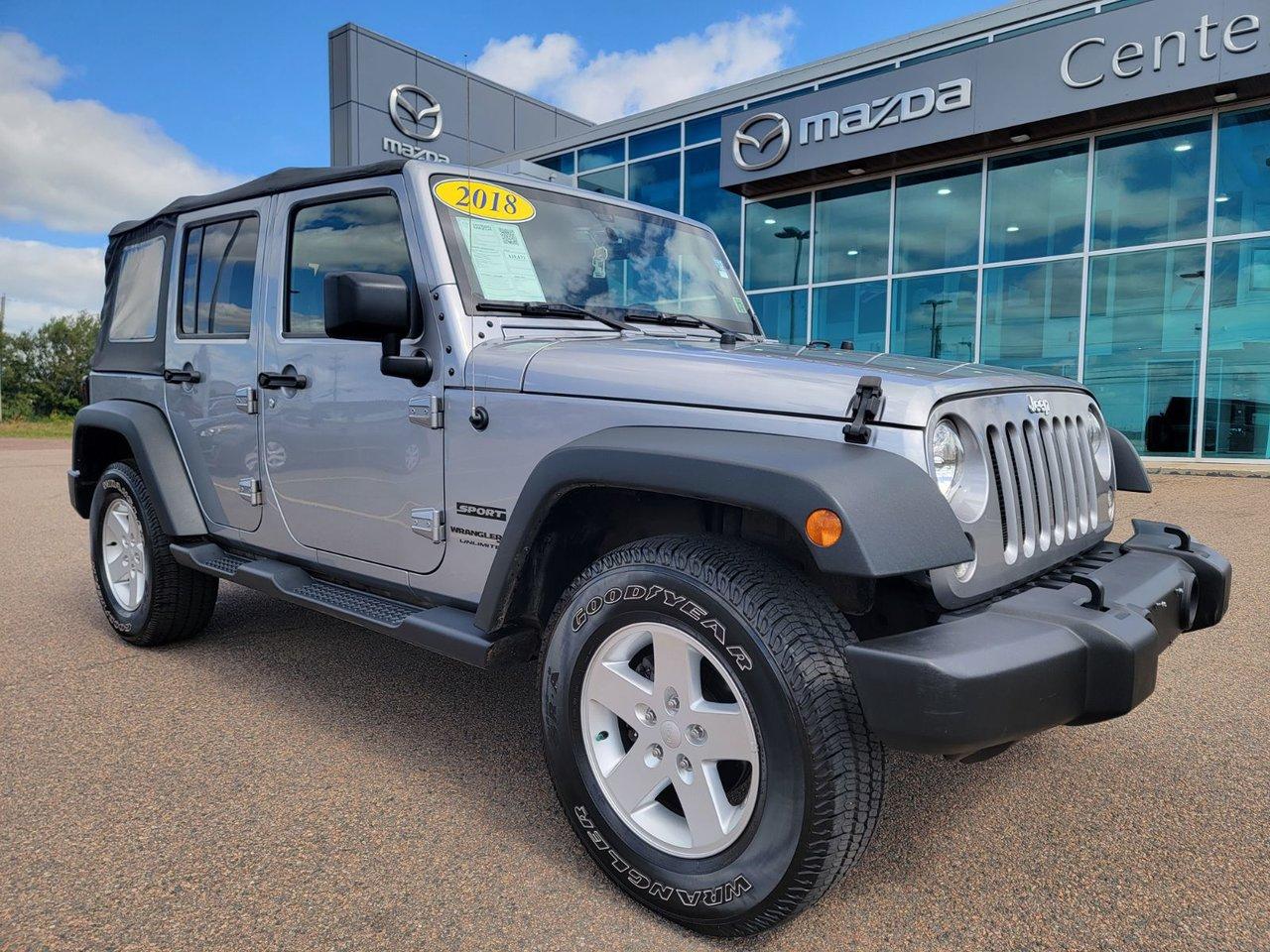 Used 2018 Jeep Wrangler UNLIMITED SPORT 4x4 for sale in Charlottetown, PE