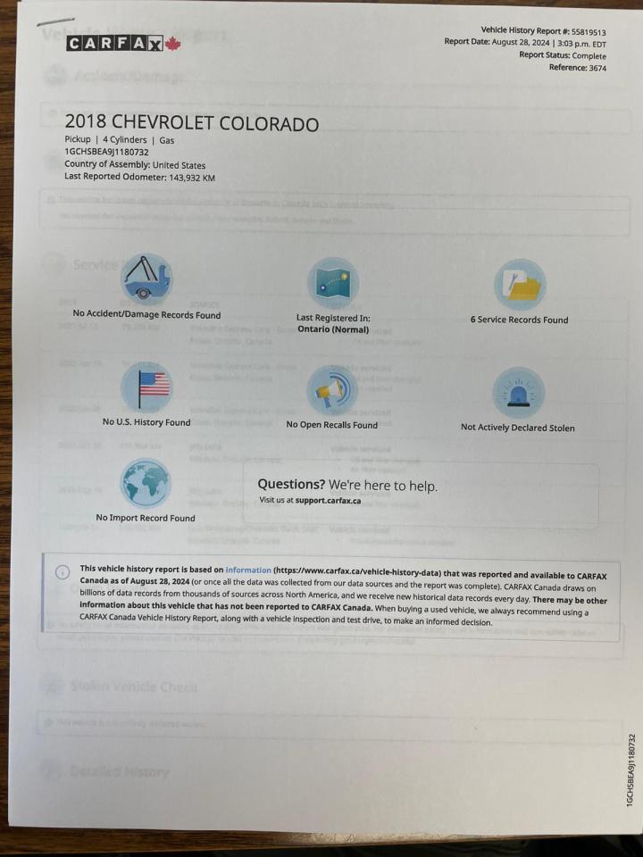 2018 Chevrolet Colorado 2WD Ext Cab 128.3" WT NO ACCIDENT CAMERA B-TOOTH - Photo #34