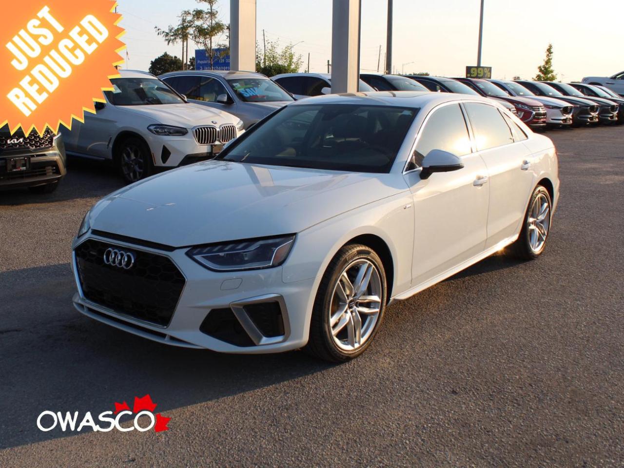 Used 2020 Audi A4 2.0L Good KMs! Leather! Rims! Get Noticed! for sale in Whitby, ON