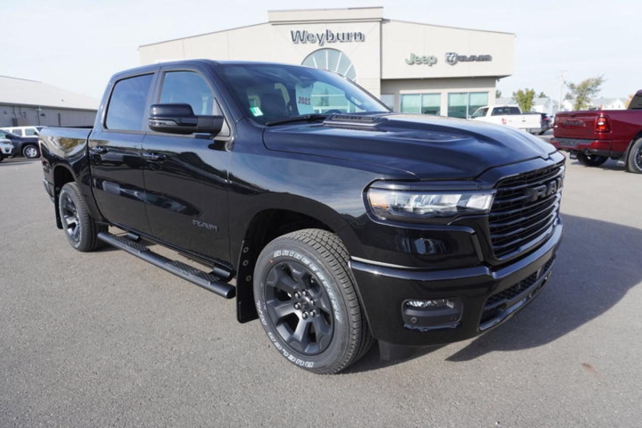 New 2025 RAM 1500 Sport | Heated Seats/Wheel | Sport Hood | Towing Pkg. | 12