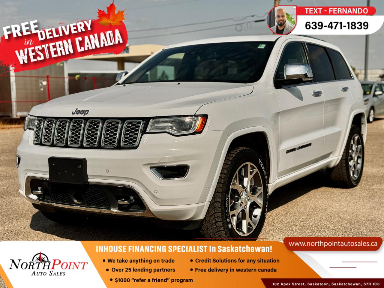 Used 2021 Jeep Grand Cherokee Overland for sale in Saskatoon, SK