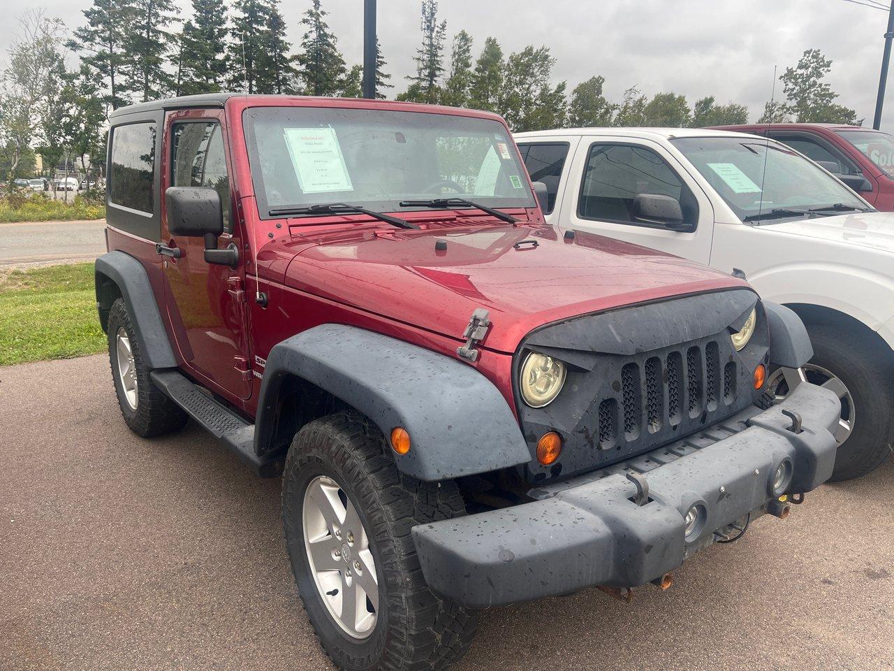 Used 2013 Jeep Wrangler Sport 4X4 for sale in Charlottetown, PE