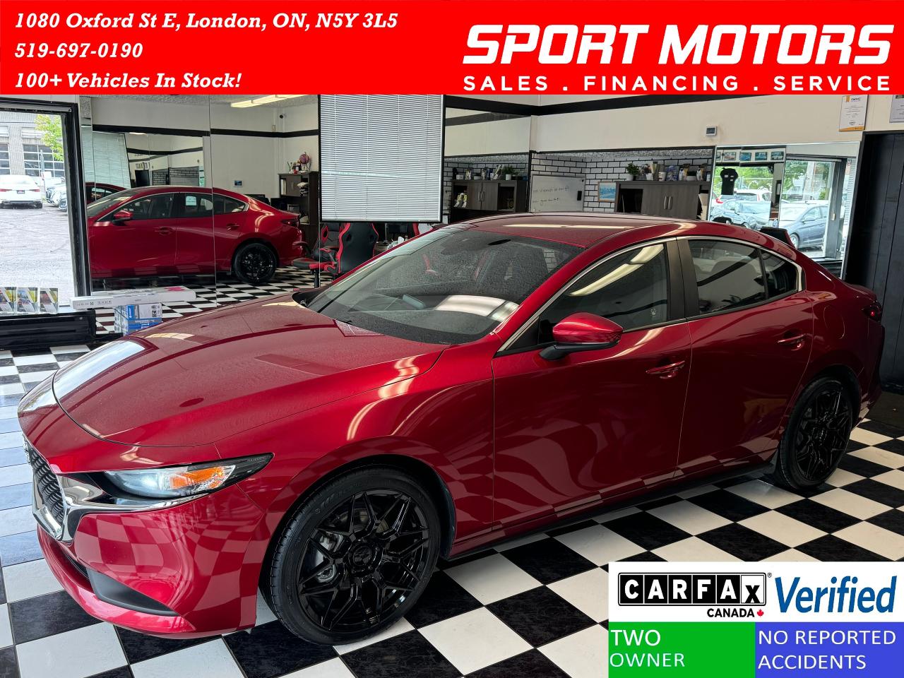 Used 2019 Mazda MAZDA3 GX+New Tires+Alloys+BSM+Heated Seats+CLEANC CARFAX for sale in London, ON