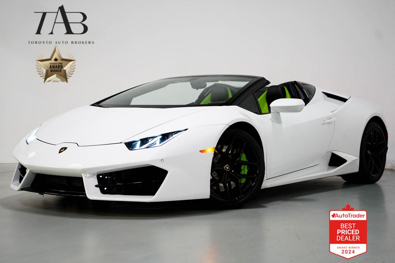 Used 2017 Lamborghini Huracan Spyder LP 580-2 | CARBON FIBRE | GREEN INTERIOR for sale in Vaughan, ON