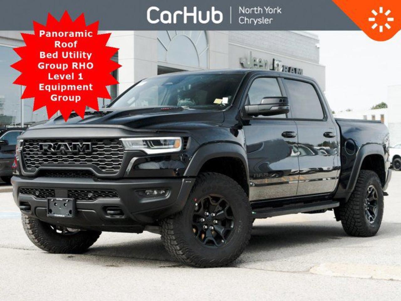 New 2025 RAM 1500 RHO 4x4 Pano Roof Bed Utility Group RHO Level 1 Equipment Group Trifold soft tonneau cover for sale in Thornhill, ON