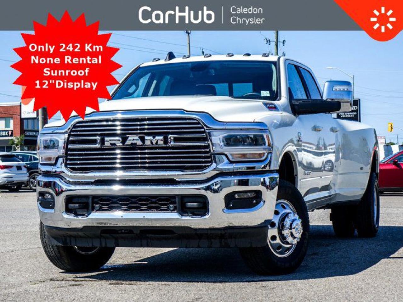 Used 2024 RAM 3500 Laramie 4x4 Crew Cab 8' Box Diesel Only 223Km Rear Auto Leveling Air Suspension 18