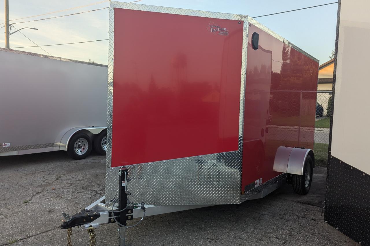 2024 Canadian Trailer Company 7x12 V-Nose Cargo Trailer Aluminum Single Axle Photo9