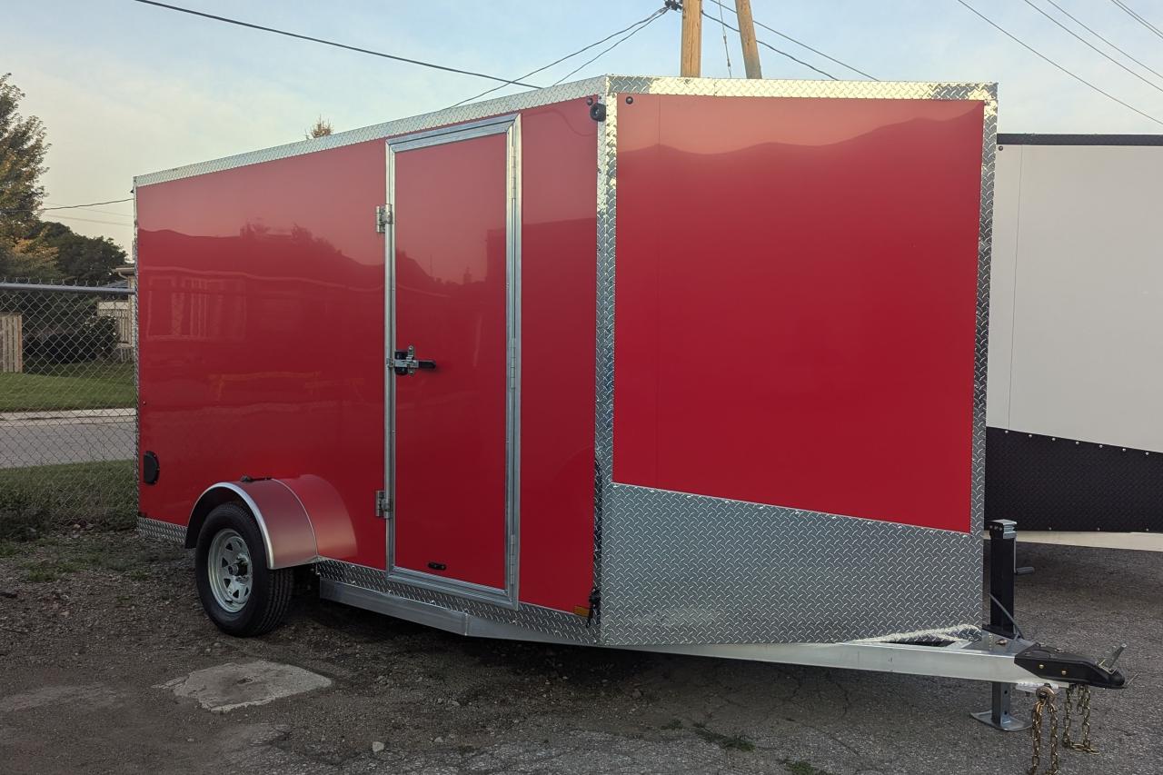 New 2024 Canadian Trailer Company 7x12 V-Nose Cargo Trailer Aluminum Single Axle for sale in Guelph, ON