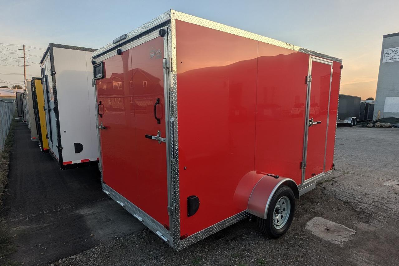 2024 Canadian Trailer Company 7x12 V-Nose Cargo Trailer Aluminum Single Axle