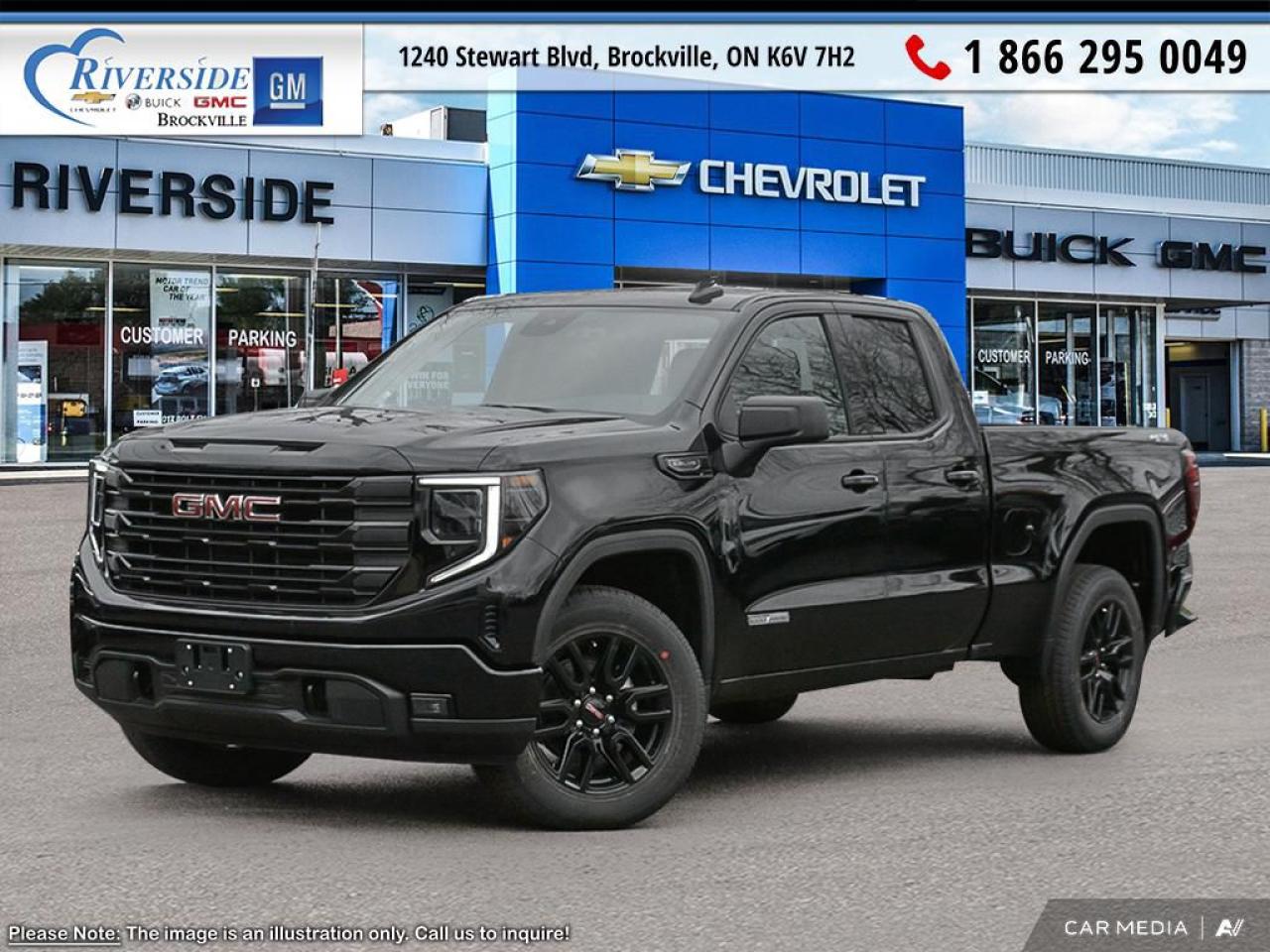 Odometer is 9558 kilometers below market average! Onyx Black 2024 GMC Sierra 1500 Elevation 4WD 10-Speed Automatic EcoTec3 5.3L V8

10-Speed Automatic, 4WD, Jet Black Cloth.