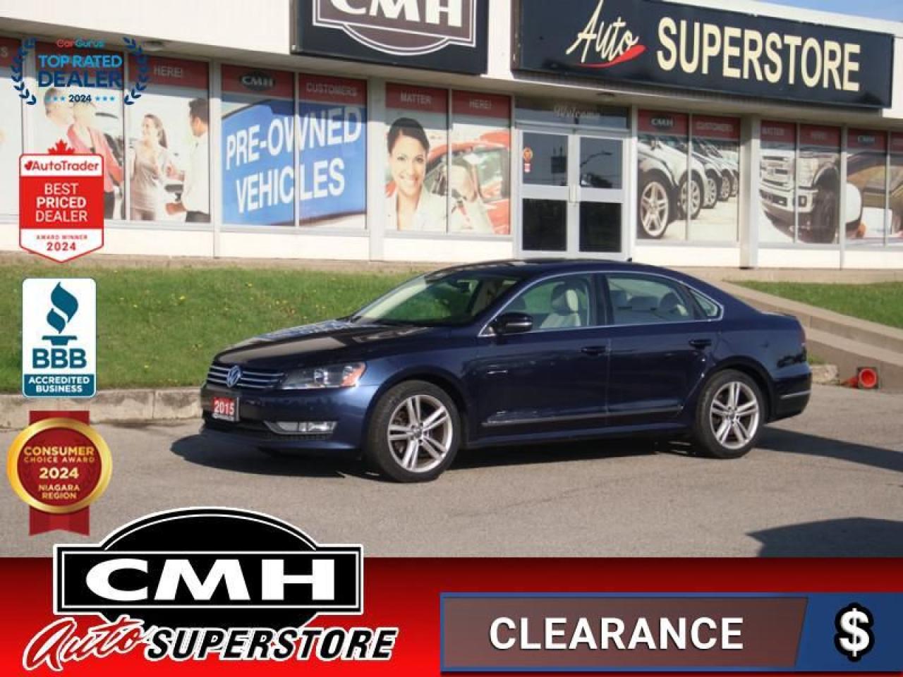 Used 2015 Volkswagen Passat 1.8T Highline  **LEATH - ROOF** for sale in St. Catharines, ON