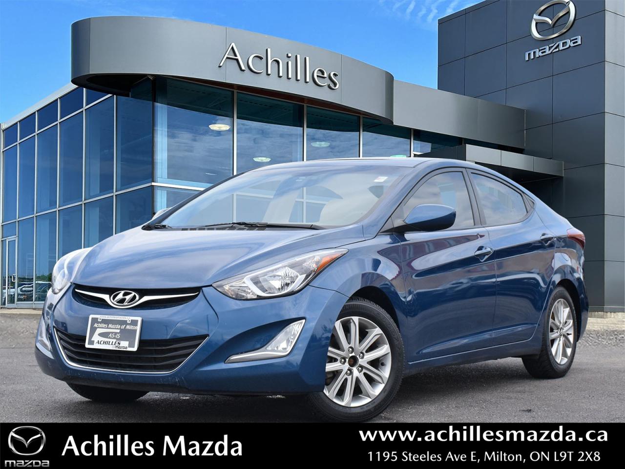 Used 2016 Hyundai Elantra GL *AS-IS* AUTO, A/C, ALLOYS, MOONROOF for sale in Milton, ON