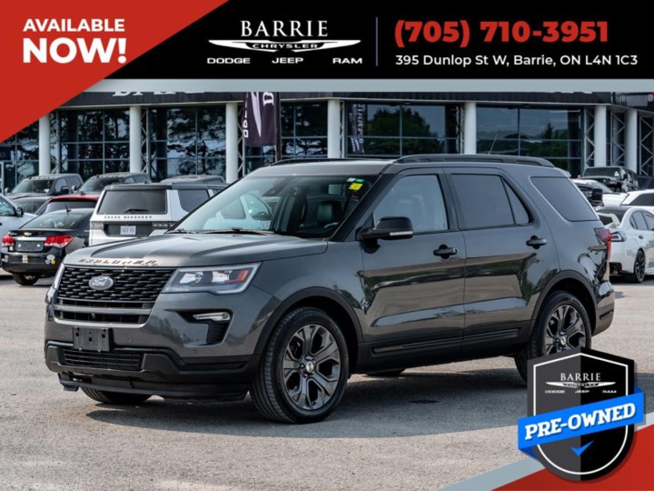 Used 2018 Ford Explorer SPORT for sale in Barrie, ON