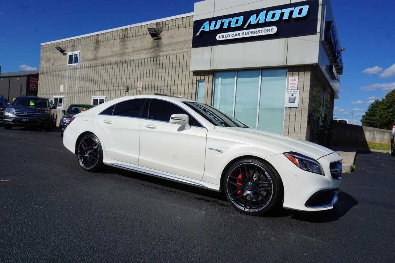 Used 2015 Mercedes-Benz CLS 63 AMG S-MODEL AMG 4MATIC CERTIFIED 360 CAMERA NAV BLUETOOTH LEATHER HEAT/COOL SEATS CRUISE ALLOYS for sale in Burlington, ON