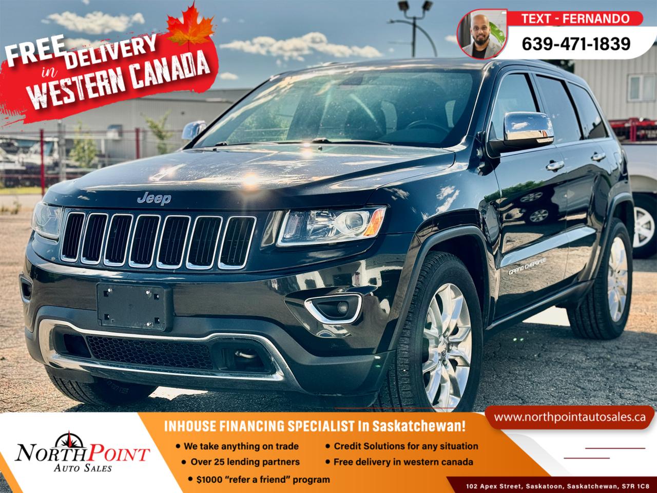 Used 2014 Jeep Grand Cherokee Limited for sale in Saskatoon, SK