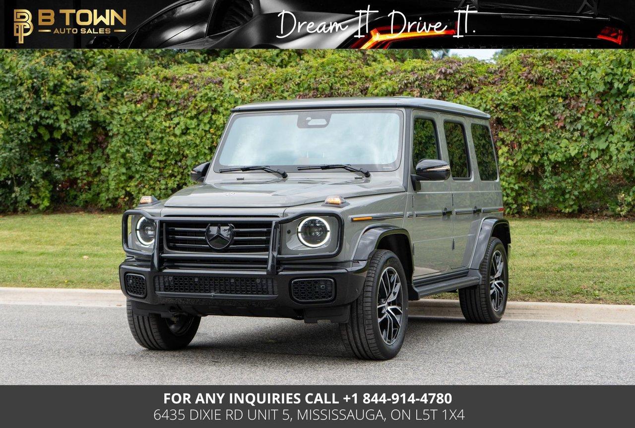 2025 Mercedes-Benz G550

<strong>THIS CAR HAS MANUFACTURER WARRANTY UNTIL MAY 2025 / UPTO 80,000KM.</strong>

<meta charset=utf-8 />
The New 2025 Mercedes-Benz G550 features a powerful and refined engine designed to deliver both performance and luxury. It is equipped with a 3.0-liter inline-6 turbocharged engine with EQ Boost. This engine is part of Mercedes-Benz’s latest family of powertrains that combines traditional internal combustion with a mild hybrid system. The engine delivers around 375 horsepower and 369 lb-ft of torque, providing strong acceleration and smooth power delivery. The engine is mated to a 9-speed automatic transmission, offering seamless shifts and contributing to the vehicles off-road and on-road capabilities. This combination of advanced technology and engineering ensures that the G550 retains its legendary off-road capability while providing a more efficient and powerful driving experience.

HST and licensing will be extra

* $999 Financing fee conditions may apply*



Financing Available at as low as 6.98%% O.A.C



We approve everyone-good bad credit, newcomers, students.



Previously declined by bank ? No problem !!



Let the experienced professionals handle your credit application.

<meta charset=utf-8 />
Apply for pre-approval today !!



At B TOWN AUTO SALES we are not only Concerned about selling great used Vehicles at the most competitive prices at our new location 6435 DIXIE RD unit 5, MISSISSAUGA, ON L5T 1X4. We also believe in the importance of establishing a lifelong relationship with our clients which starts from the moment you walk-in to the dealership. We,re here for you every step of the way and aims to provide the most prominent, friendly and timely service with each experience you have with us. You can think of us as being like ‘YOUR FAMILY IN THE BUSINESS’ where you can always count on us to provide you with the best automotive care.