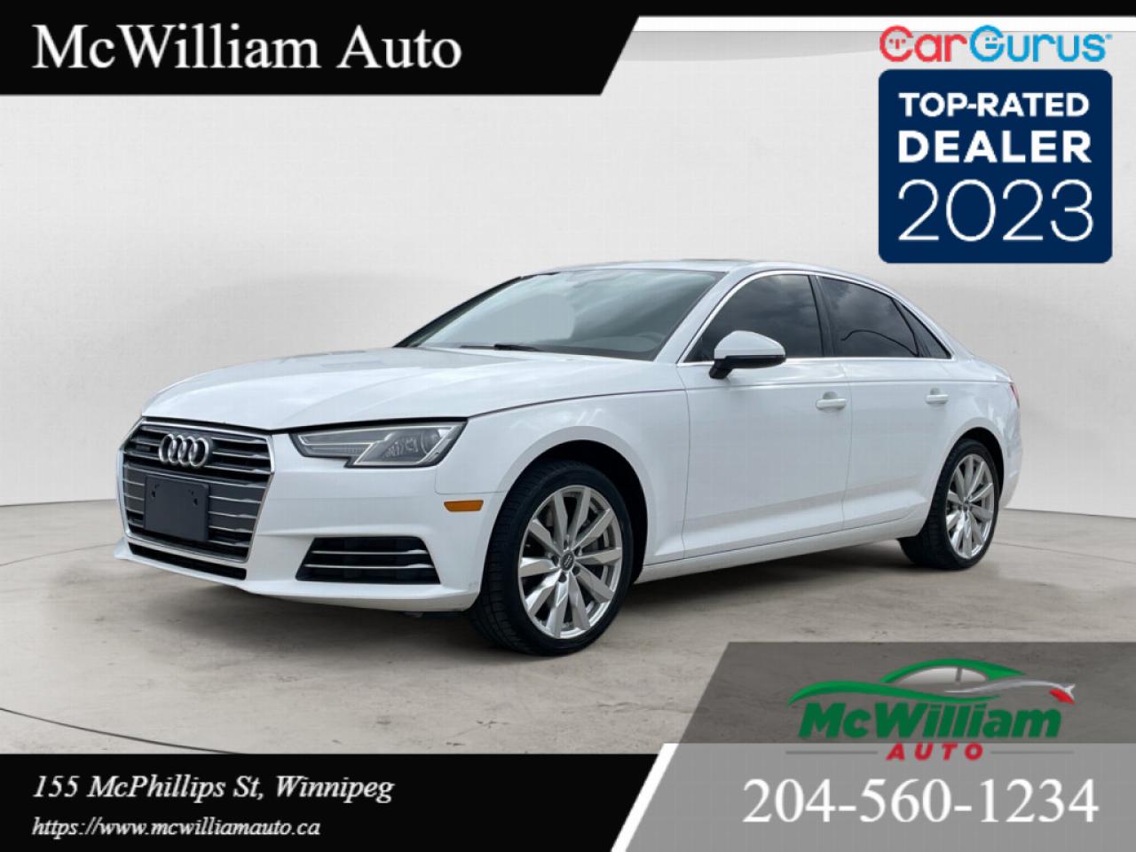 Used 2017 Audi A4 Komfort quattro *PERFECT SERVICE HISTORY* *EXCELLENT CONDITION* *HEATED SEATS HEATED STEARING WHEEL* for sale in Winnipeg, MB