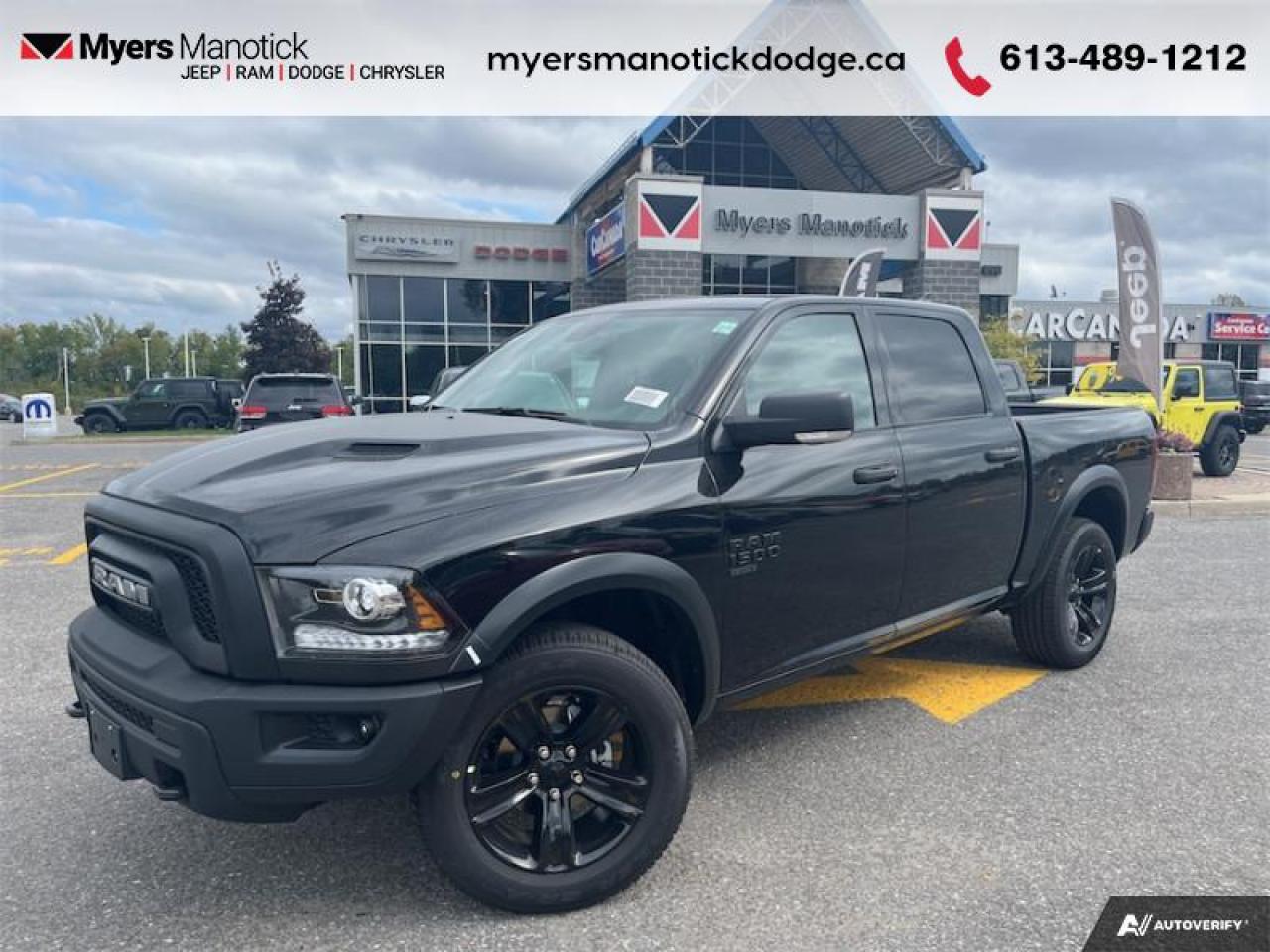 New 2024 RAM 1500 Classic Warlock  - Luxury Group - $187.42 /Wk for sale in Ottawa, ON