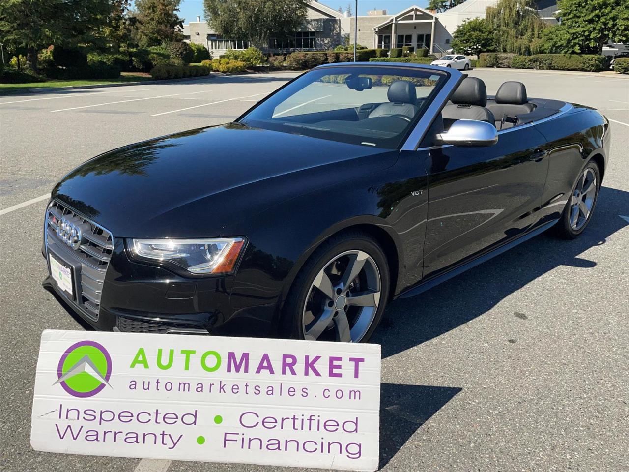 Used 2014 Audi S5 S5 PREMIUM CABRIOLET, FINANCING, WARRANTY, INSPECTED W/BCAA MEMBERSHIP! for sale in Surrey, BC