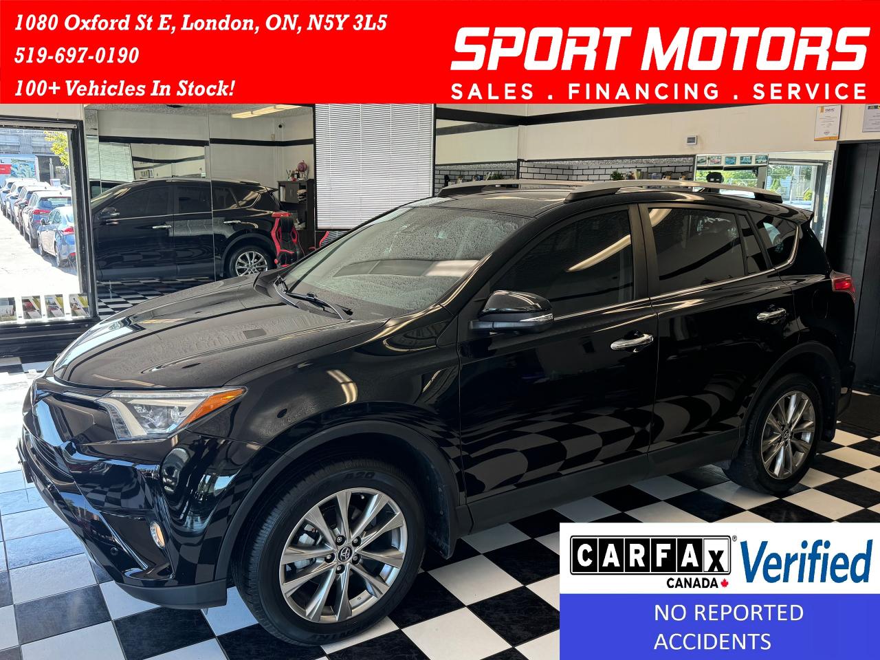 2016 Toyota RAV4 Limited+Roof+GPS+Leather+Weather TECH+CLEAN CARFAX