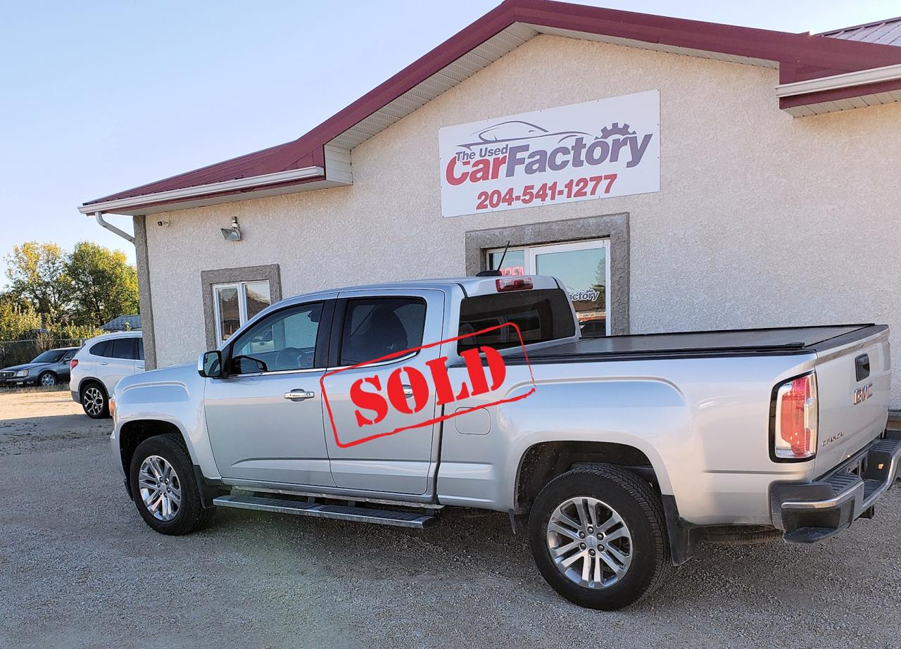 <p>***SOLD****</p><p>Coming Soon,  New Safety, One Owner, GMC 4X4 Canyon SLT Crew Cab, Loaded up with Air, Tilt, Cruise, Power Windows, Locks, Mirrors, Navigation, Bluetooth, Rear Camera, Driver Alert Package, Bose Speakers, Heavy -Duty Trailer Tow Package, and so much more....</p><p>We offer on -the- spot financing; we finance all levels of credit.</p><p>Several Warranty Options Available,</p><p>All our vehicles come with a Manitoba safety.</p><p>Proud members of The Manitoba Used Car Dealer Association as well as the Manitoba Chamber of Commerce.</p><p>All payments, and prices, are plus applicable taxes. Dealers permit #4821</p>