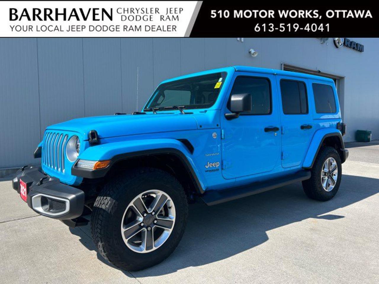 Used 2021 Jeep Wrangler Unlimited Sahara 4x4 | Leather | Nav | Low KM's for sale in Ottawa, ON