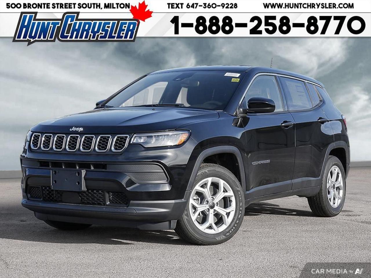 New 2025 Jeep Compass SPORT | 4X4 | SAFETY | HTD STS | 8.4 TOUCH & MORE! for sale in Milton, ON